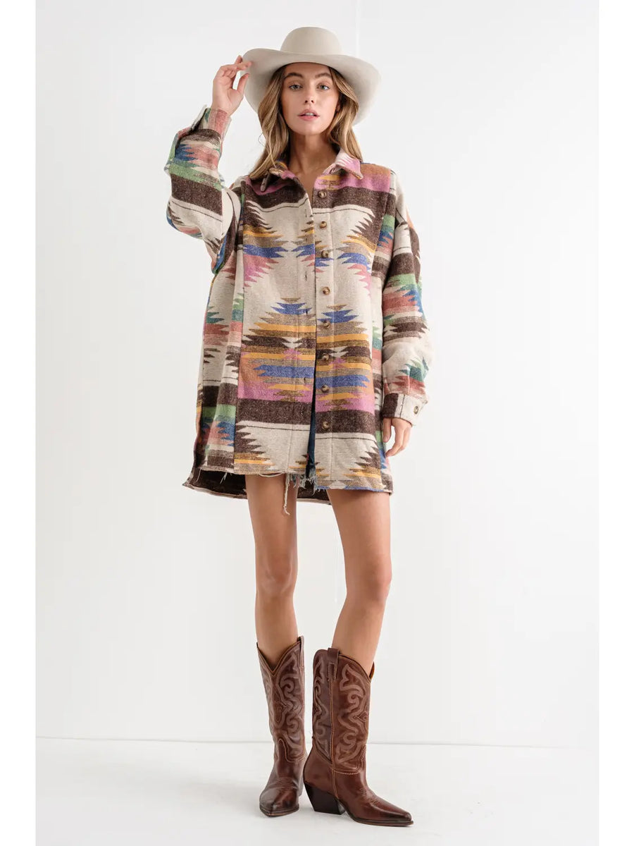 Maya Oversized Tunic Shirt Jacket