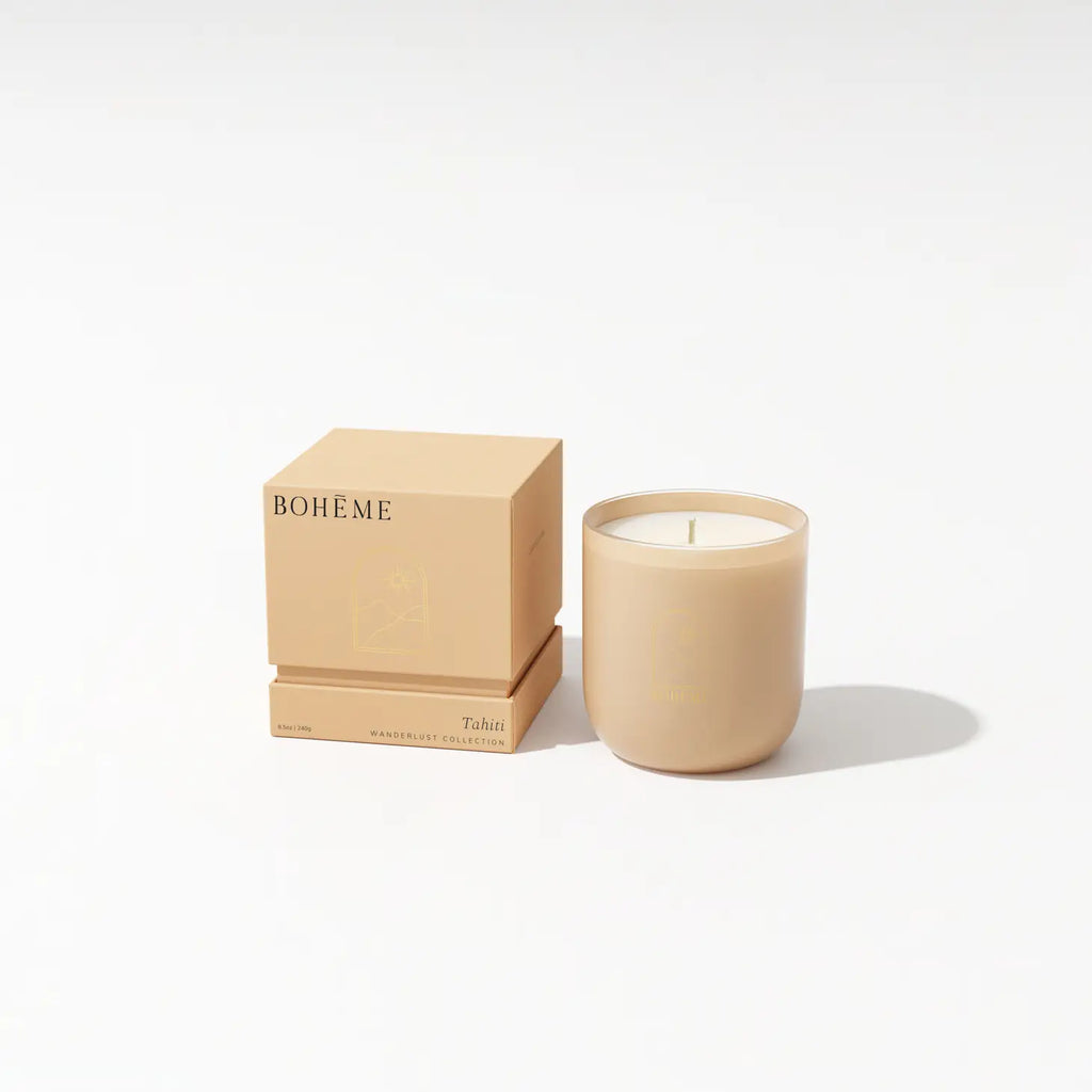 Tahiti Candle, capturing the essence of tropical paradise with its captivating fragrance.
