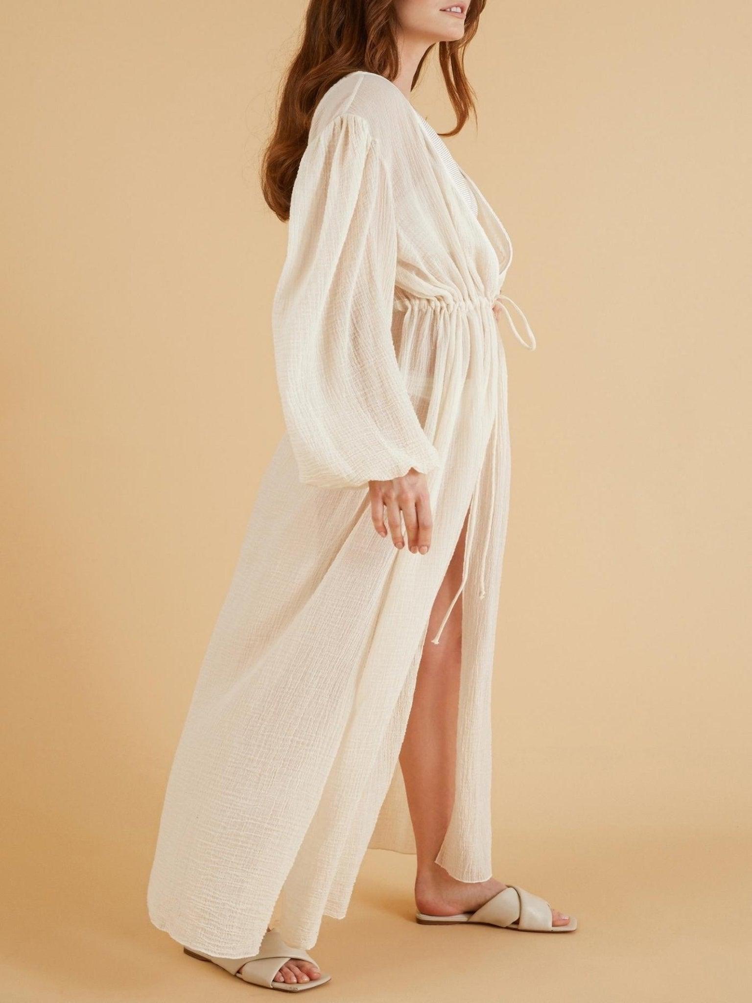White Sheer Kimono